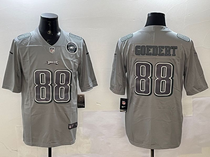 Men Philadelphia Eagles #88 Goedert Grey 2025 Nike Vapor Limited NFL Jersey style 2102